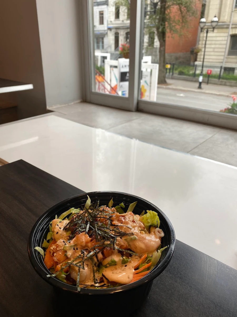 Shrimp Tuna Salmon Poke Monster