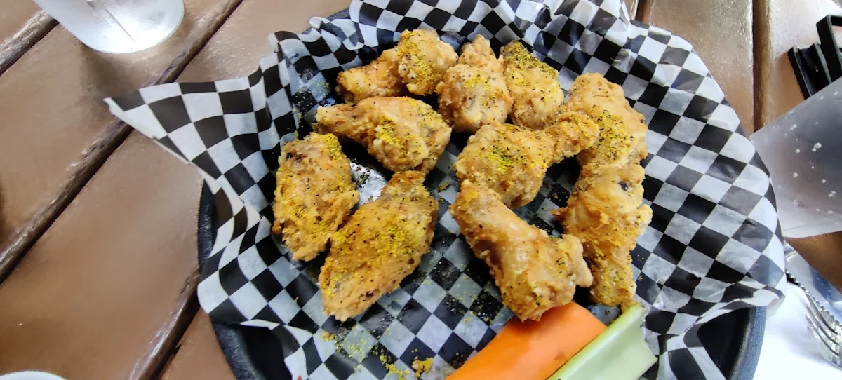 Chicken Wings with Hot Sauce on the Side