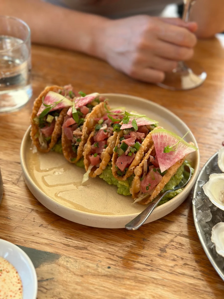 Spicy Ahi Tuna Tostada