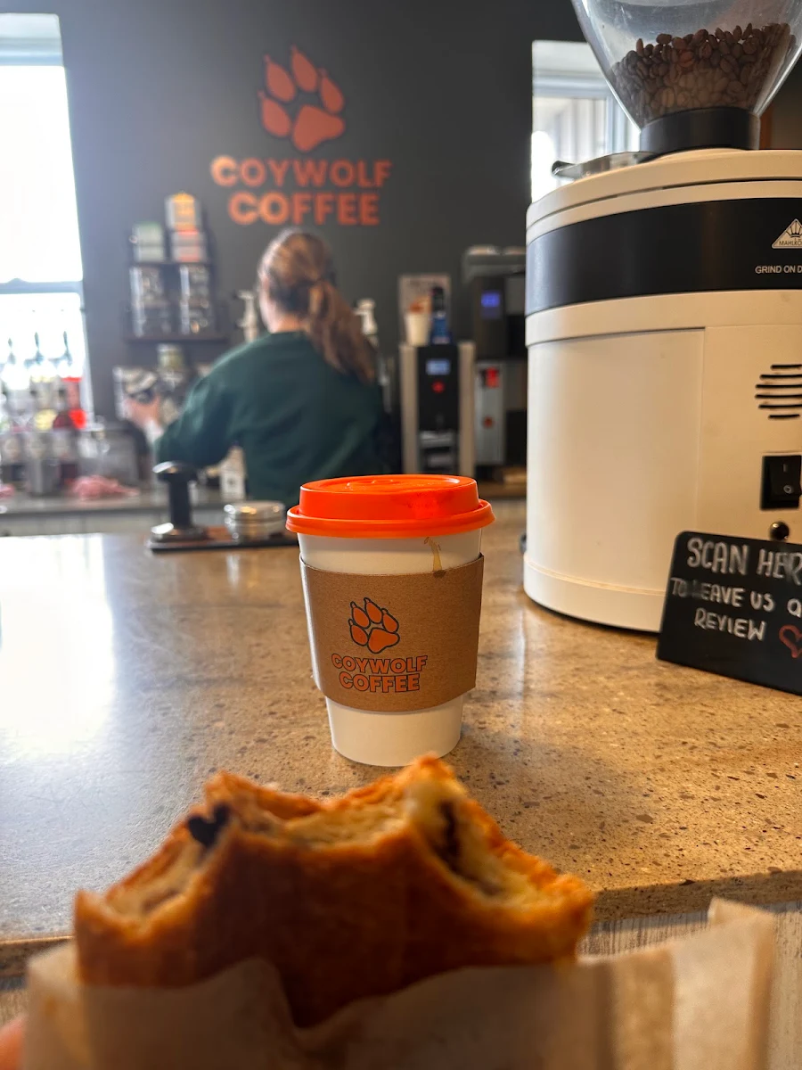 Latte and Chocolate Croissant