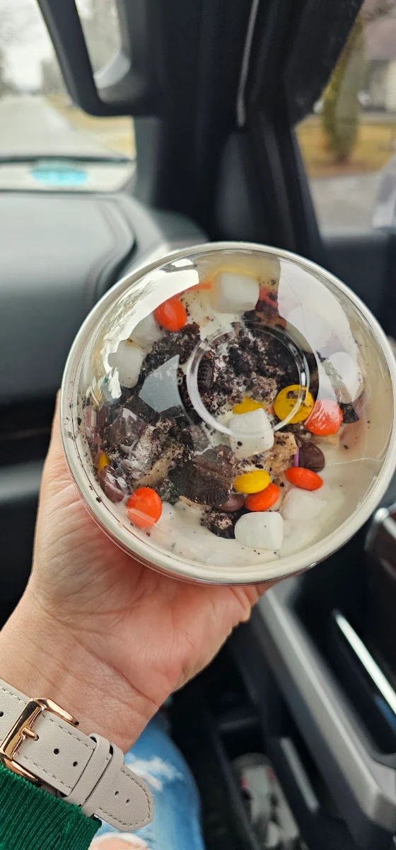 Cookie Dough with Marshmallows and Reeses Pieces