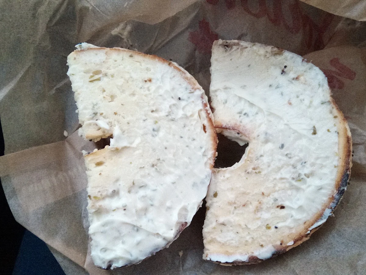 Stale Cream Cheese Bagel
