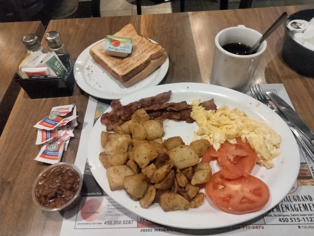 Bacon Eggs Home Fries Toast Coffee