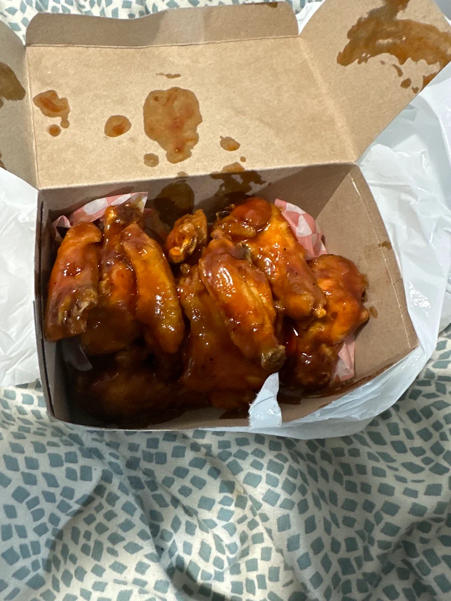Honey Garlic Chicken Wings Dinner