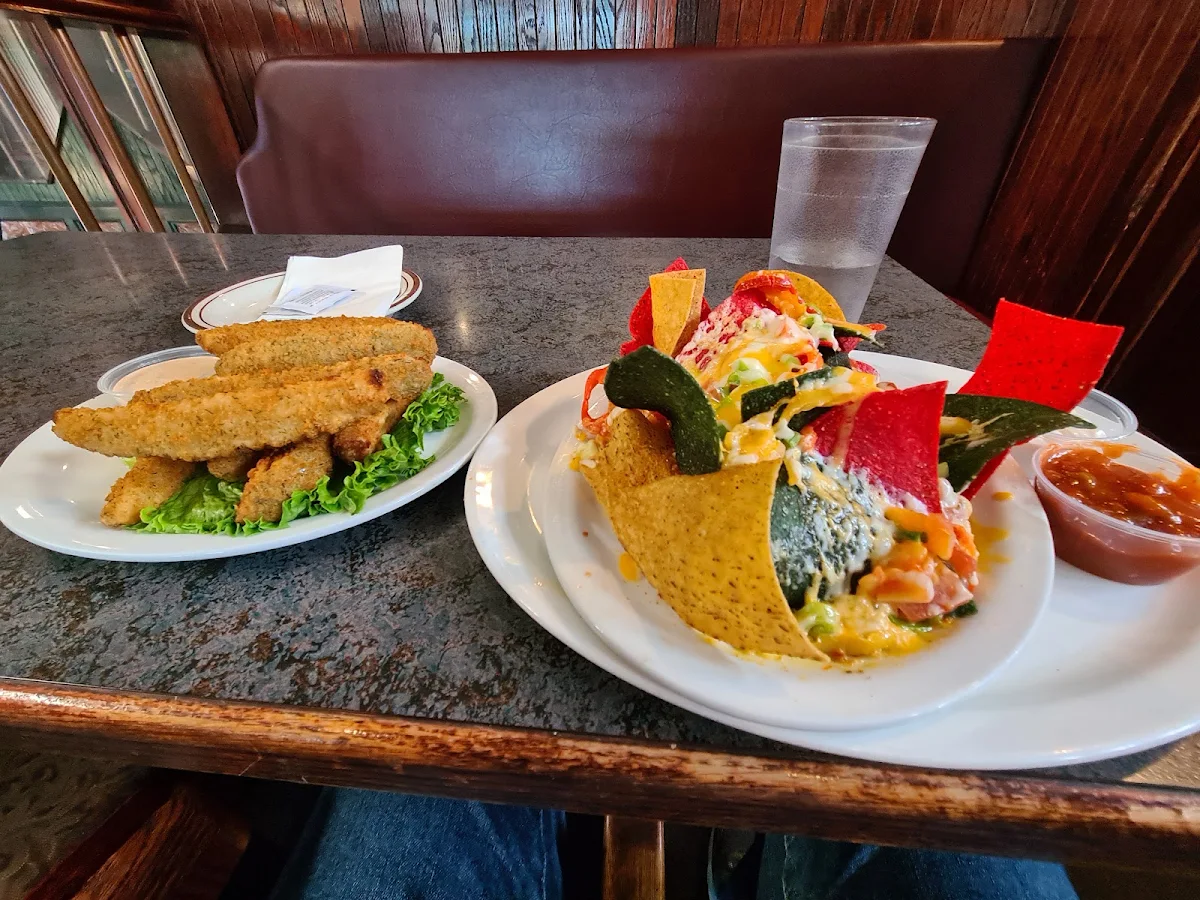 Nachos and Deep Fried Pickles