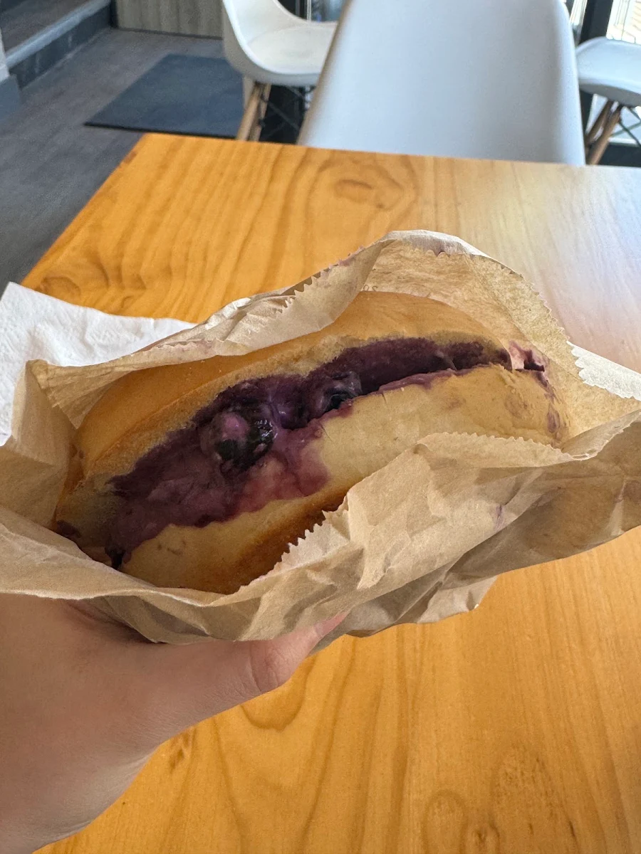 Blueberry Cream Cheese Bagel