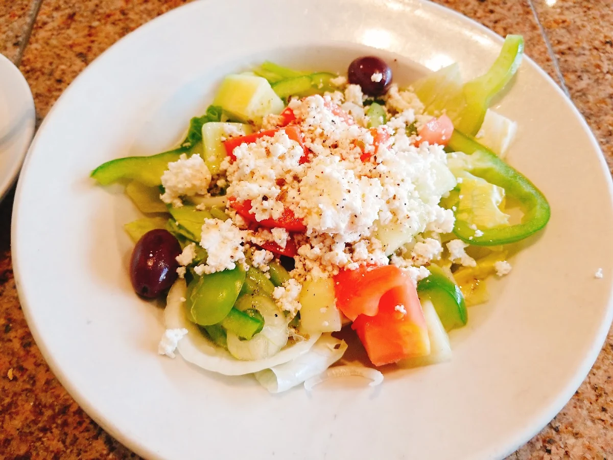 Green Pepper Tomato Feta and Kalamata