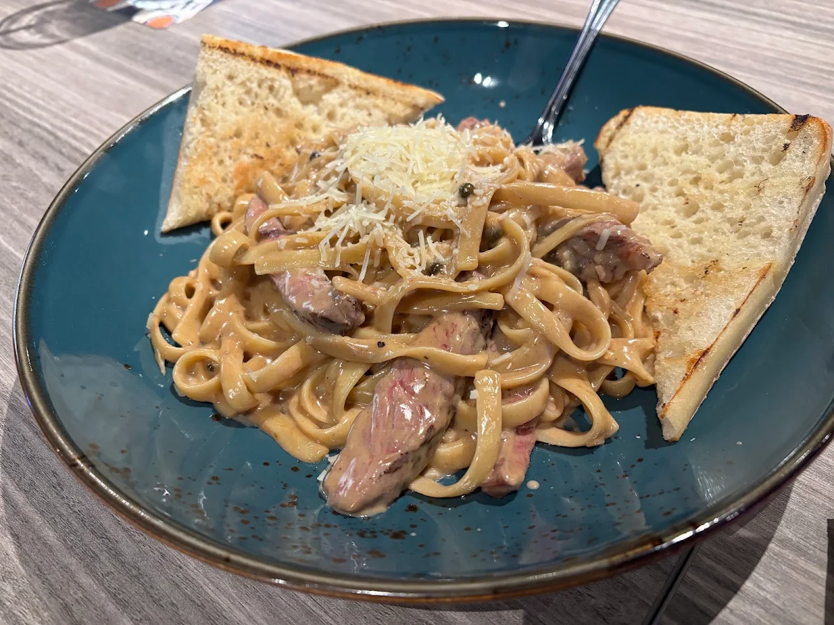 Peppercorn Steak Fettuccine
