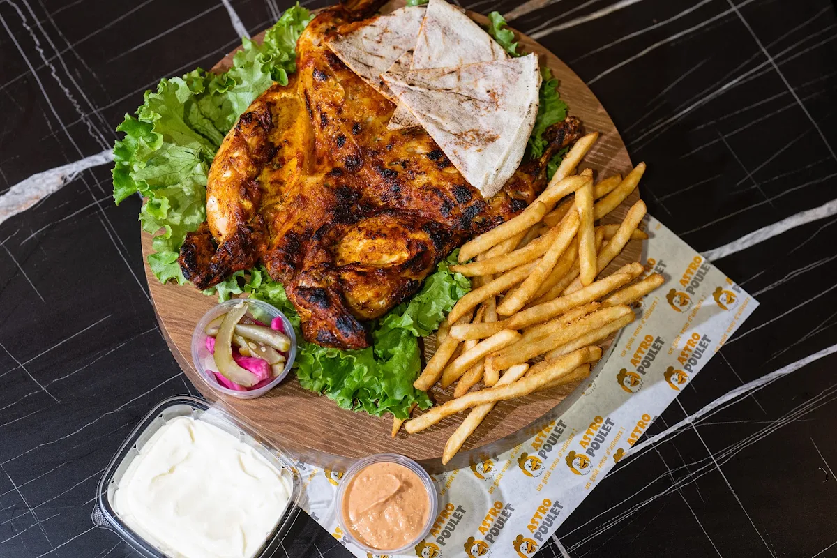 Poulet Grille Grilled Chicken Entire