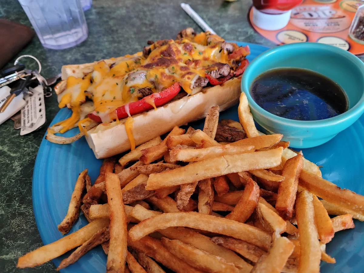Cheese Steak and Fries