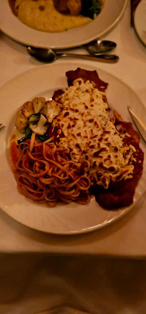 Veal Parmigiana Carbonara