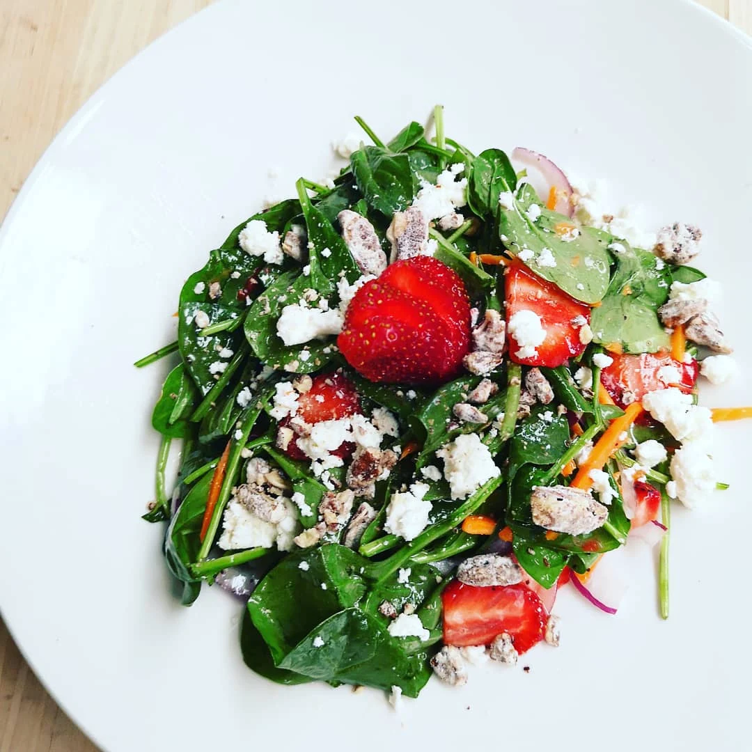 Strawberry Spinach Salad