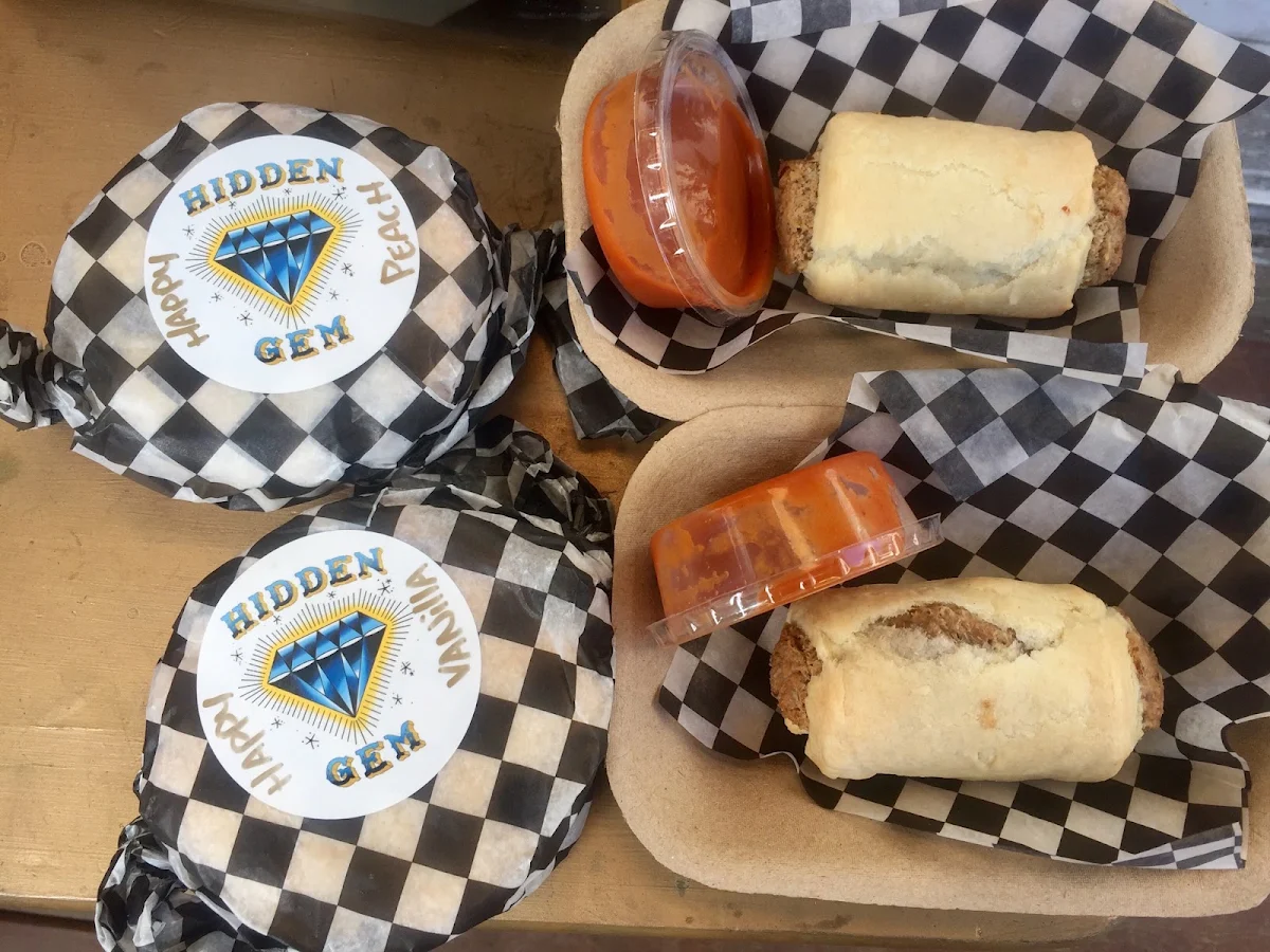 Vegan Sausage Rolls Ice Cream Sandwiches