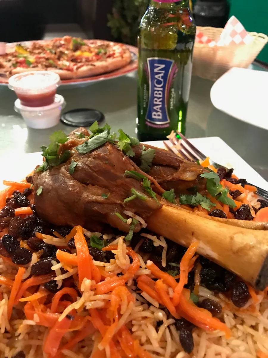 Qabuli with Lamb Shank
