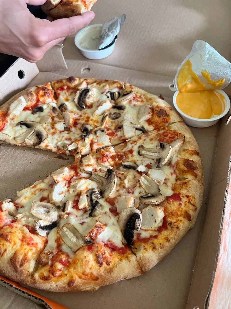 Chicken and Mushroom Pizza