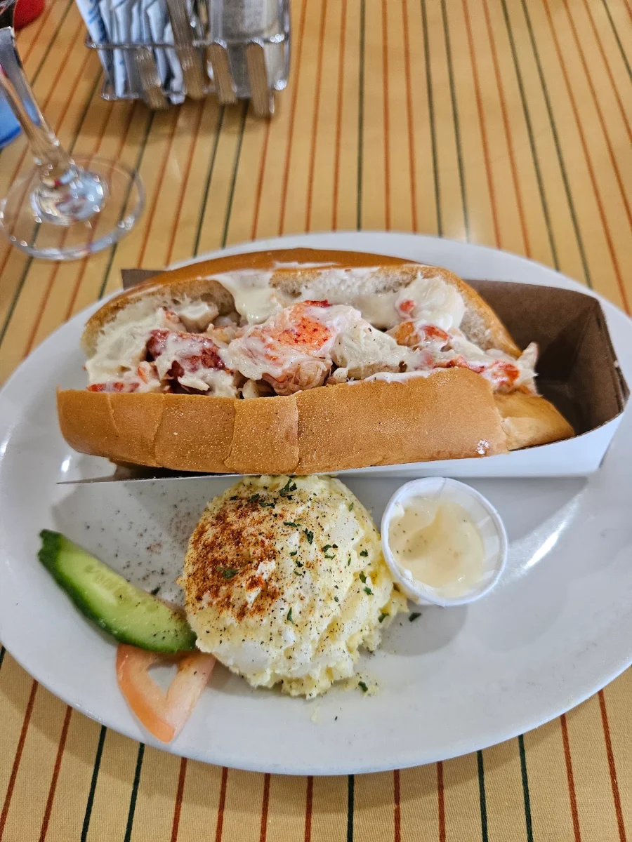 Lobster Roll with Potato Salad