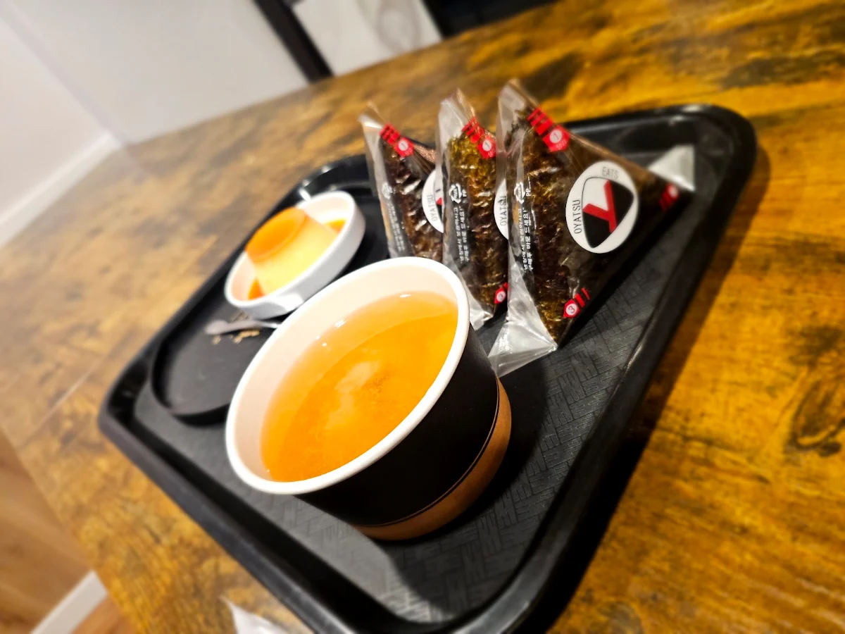 Onigiri Miso Soup Purin