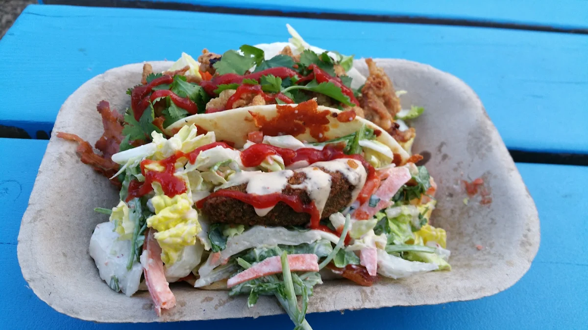 'Green Bastard' Deep Fried Avocado Taco