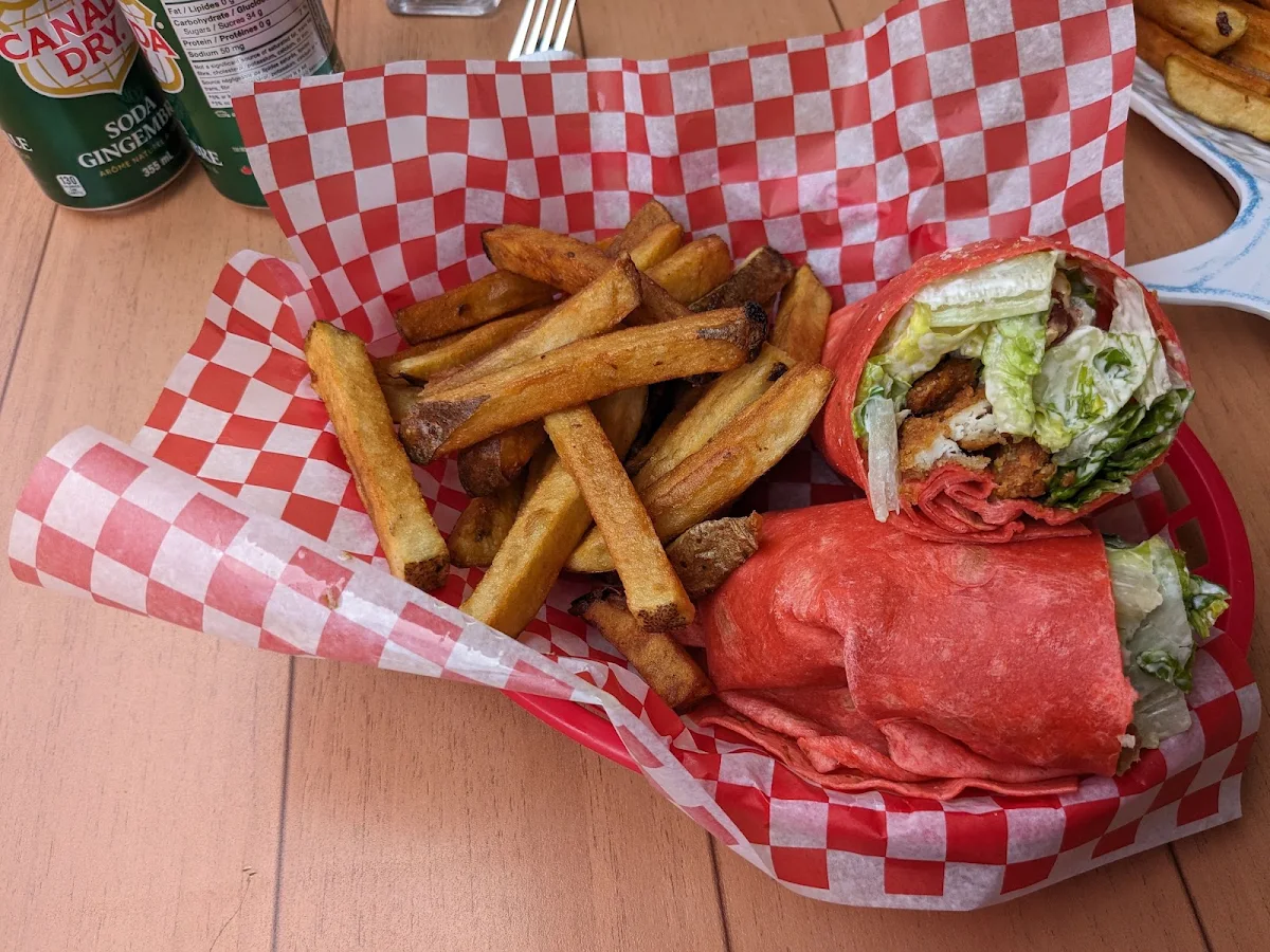 Fried Chicken Wrap with Fries