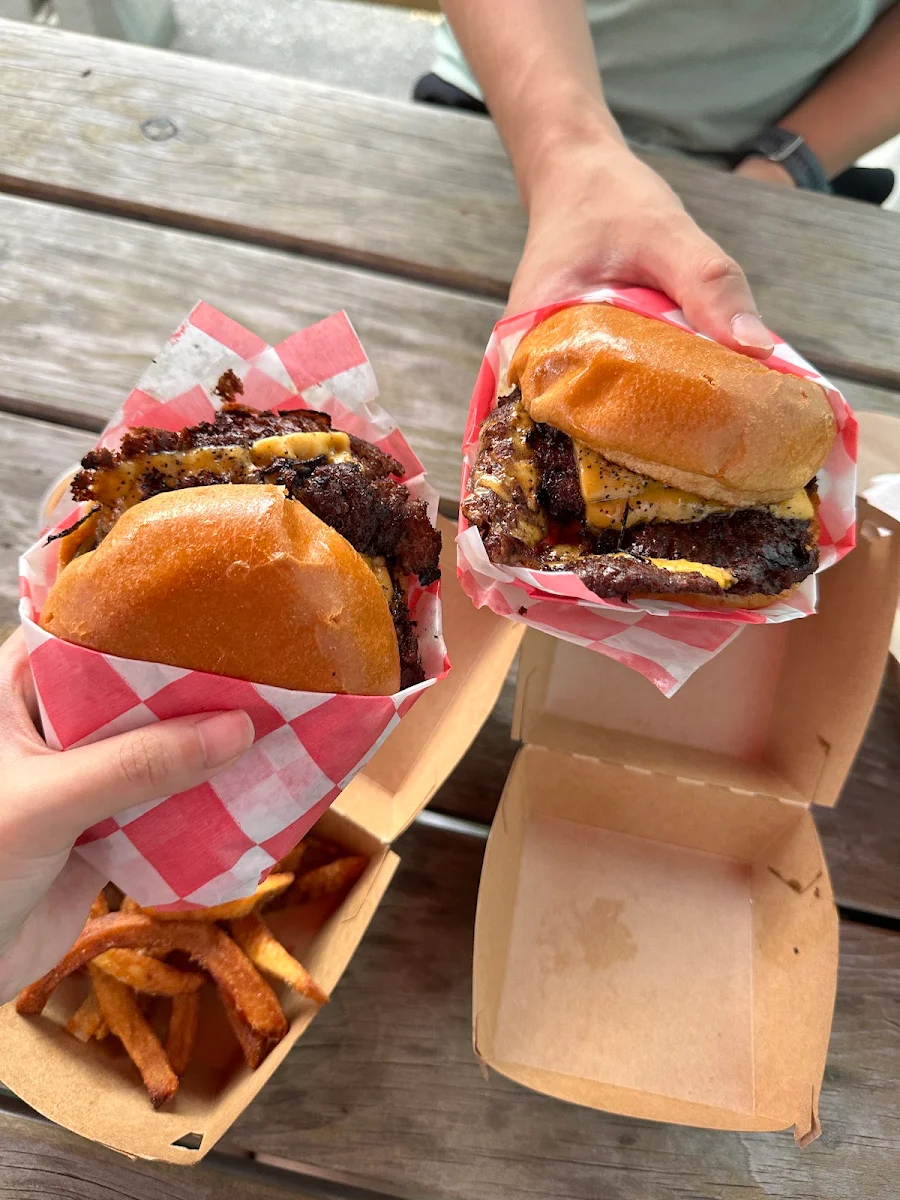 Smash Burger and Fries