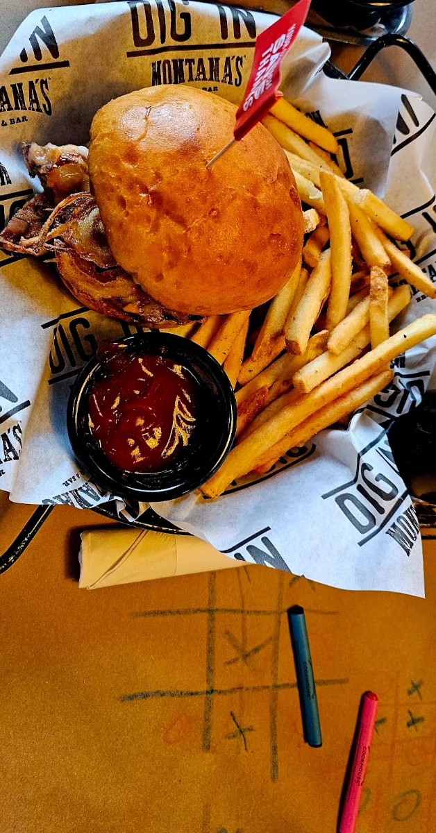 Beef Brisket Sandwich with Baked Potato
