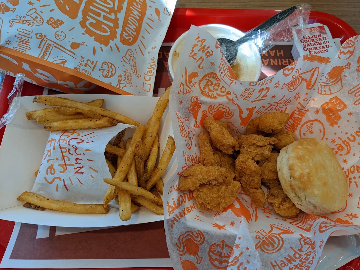 Butterfly Shrimp with Cajun Fries