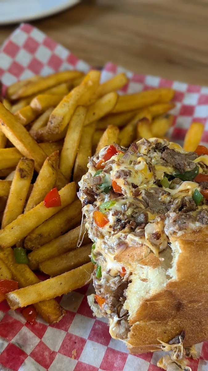 Philly Cheese Steak and Fries