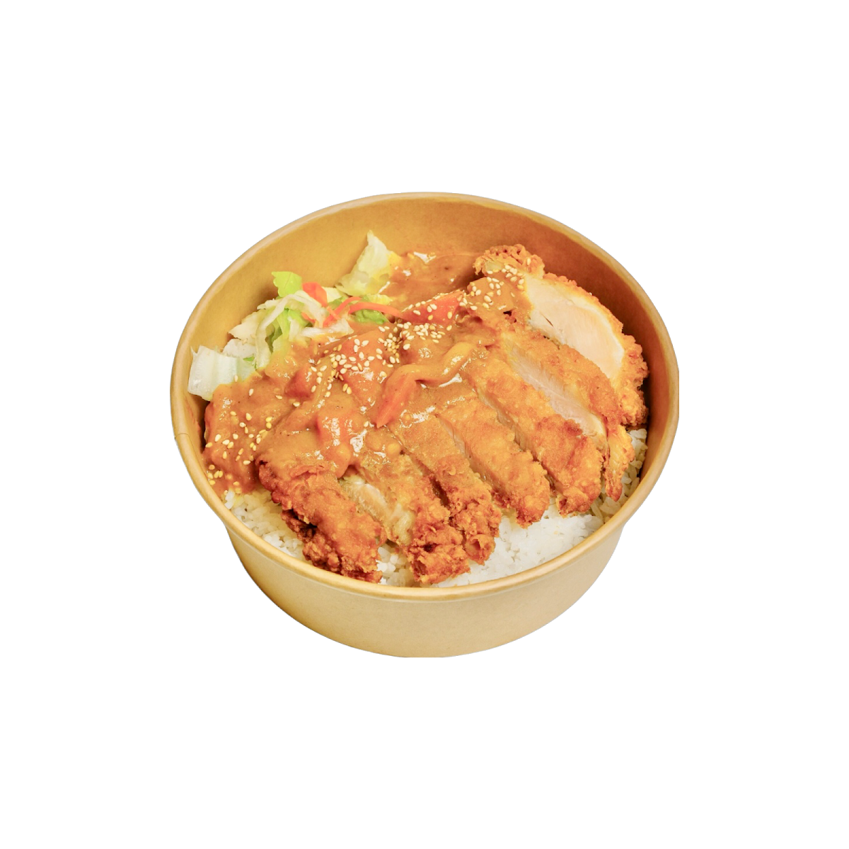 Curry Fried Chicken Steak Rice Bowl
