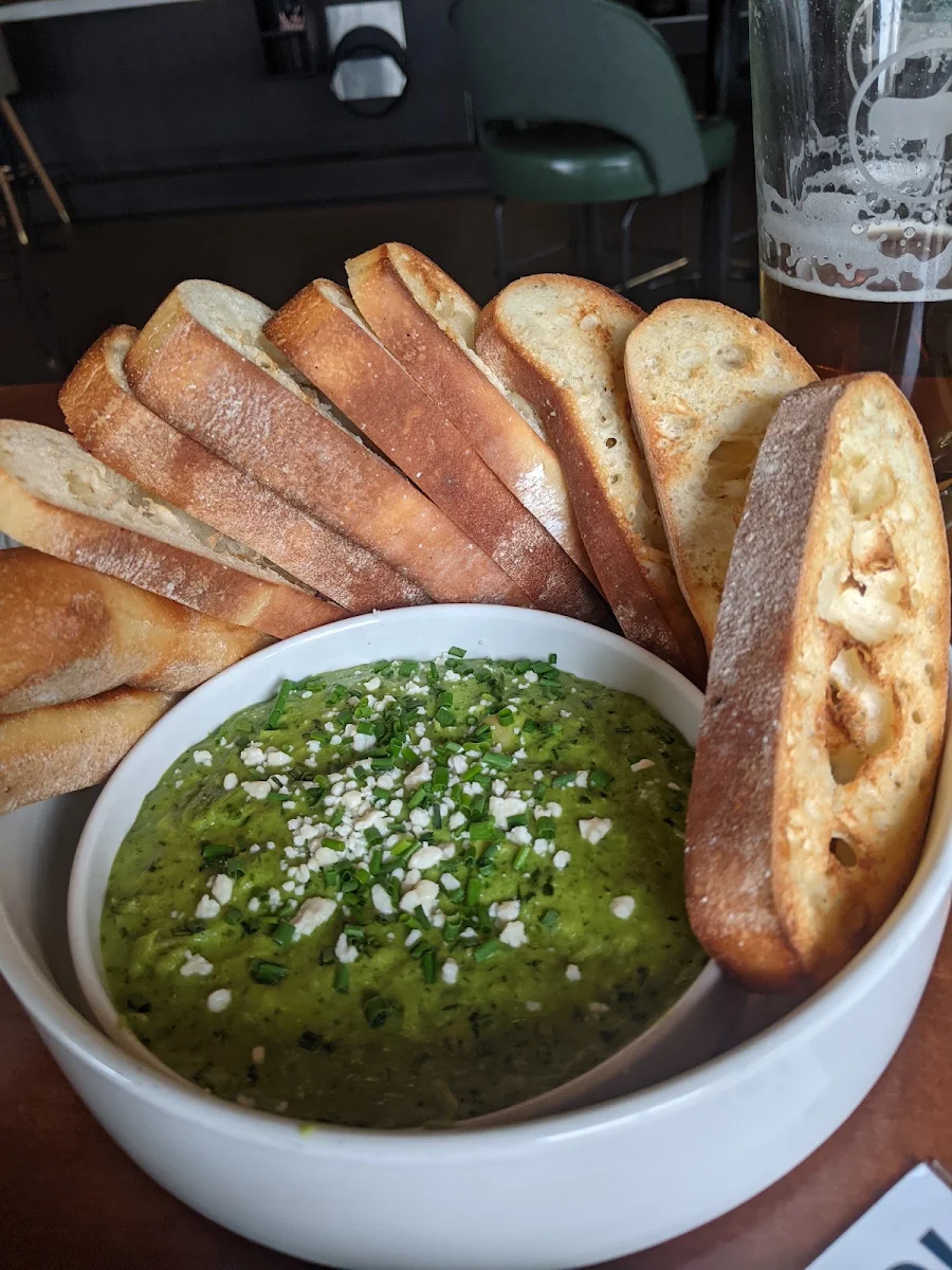Warm Spinach Three Cheese Dip