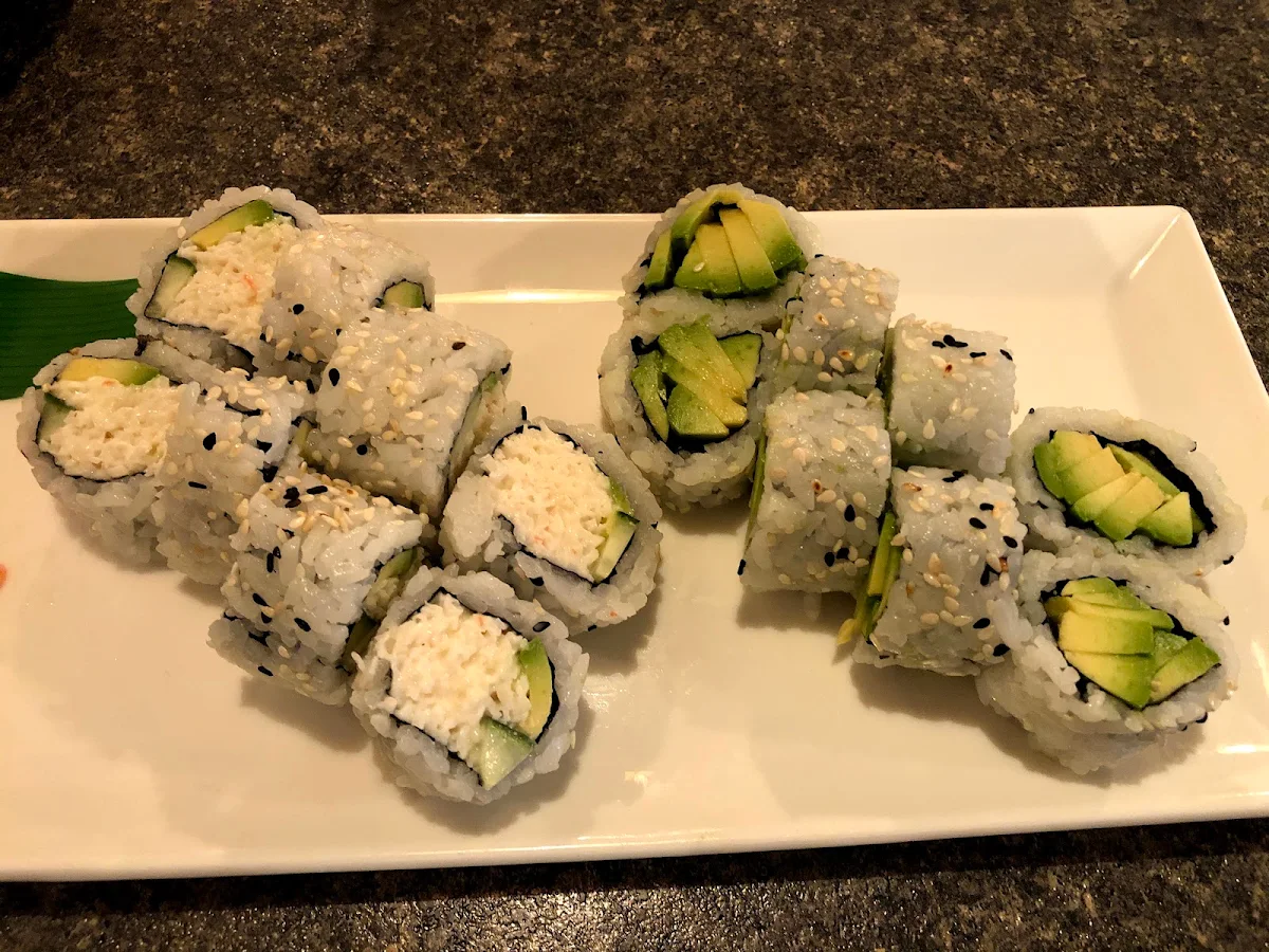 Avocado Roll and California Roll