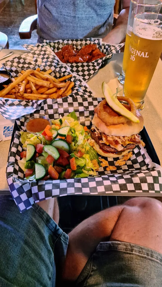 Burger and Salad