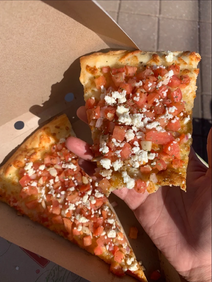 White Pizza Slice