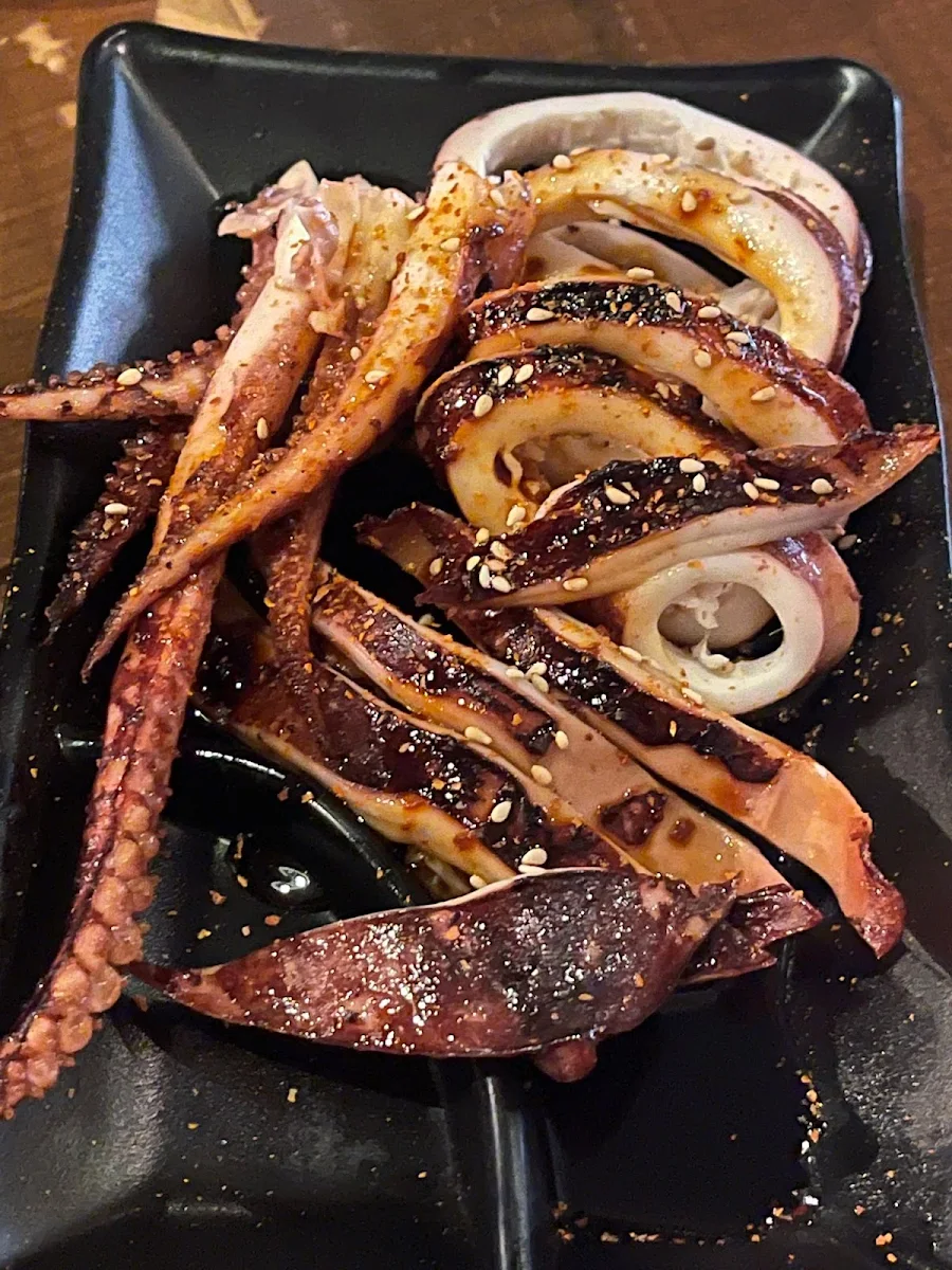 Korean Style Pan Fried Squid