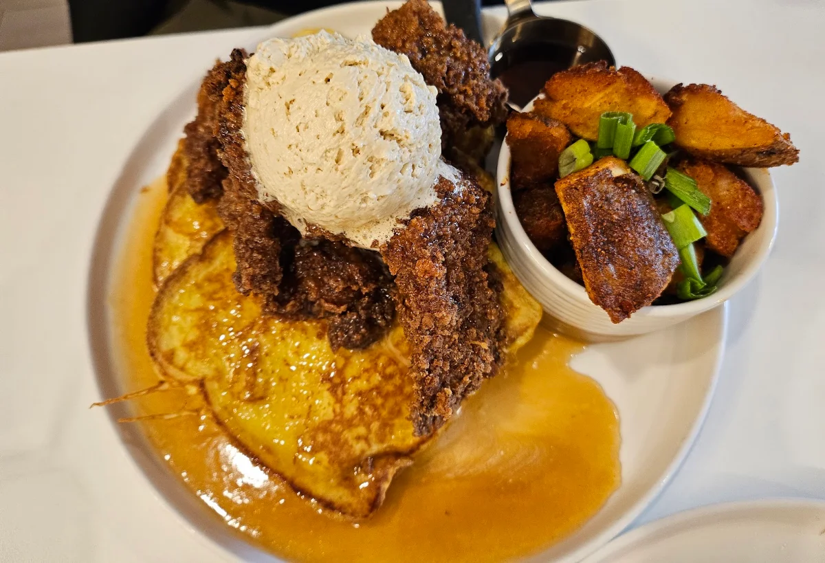 Fried Chicken over French Toast
