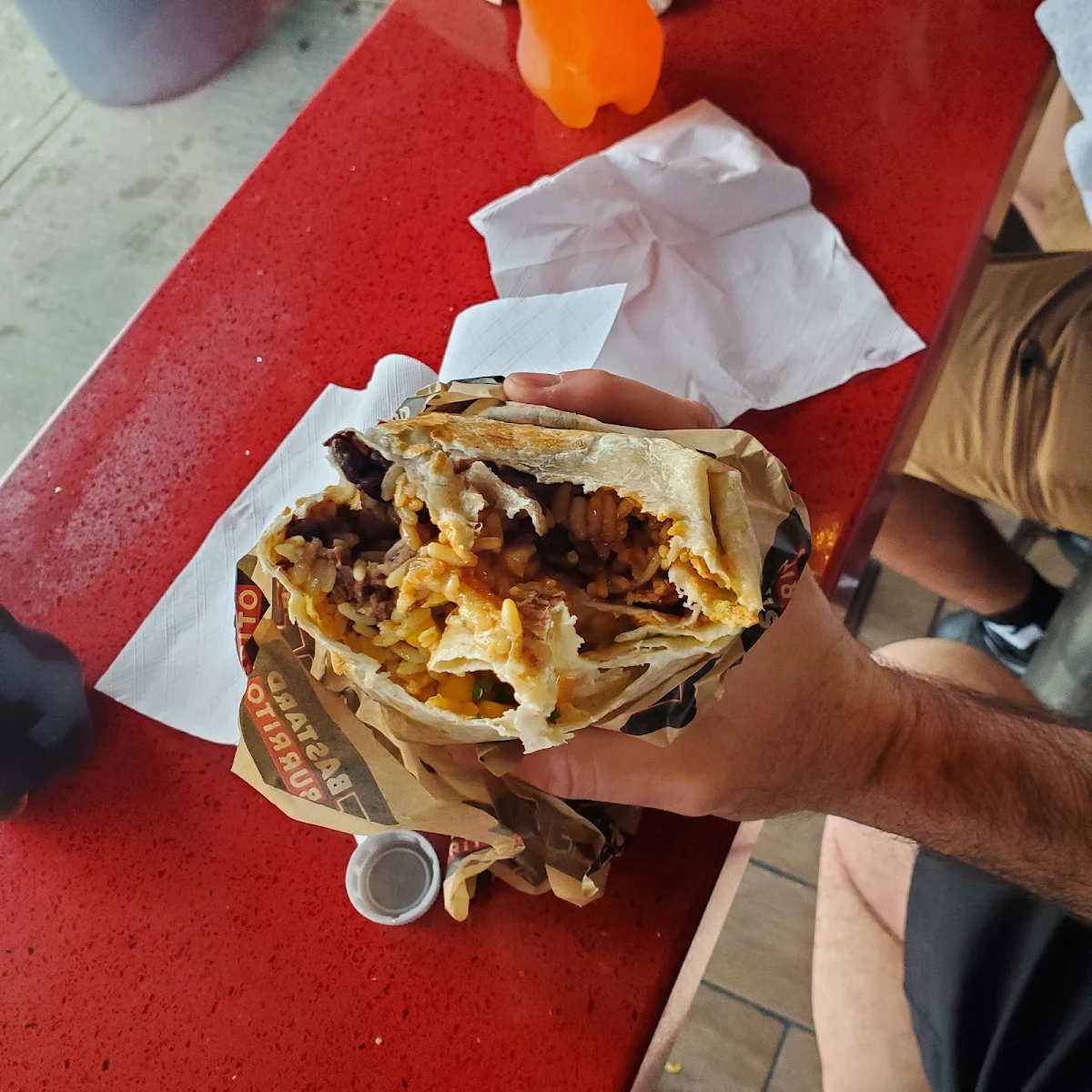 Jalf Half Pulled Pork Pulled Beef Burrito