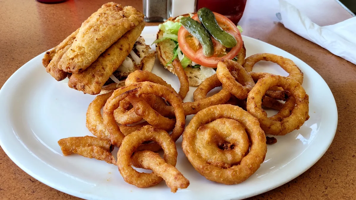 Fish Burger Combo Onion Rings