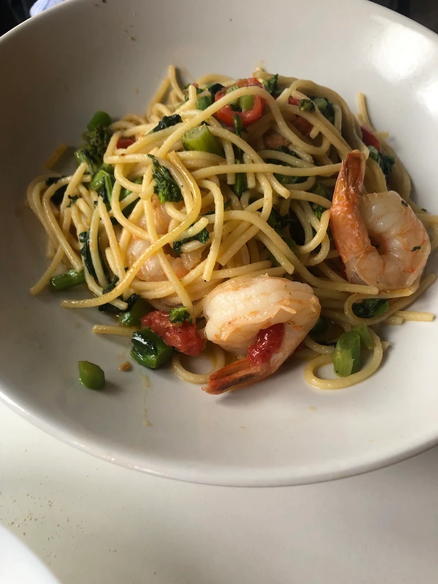 Spaghetti Gamberi E Rapini