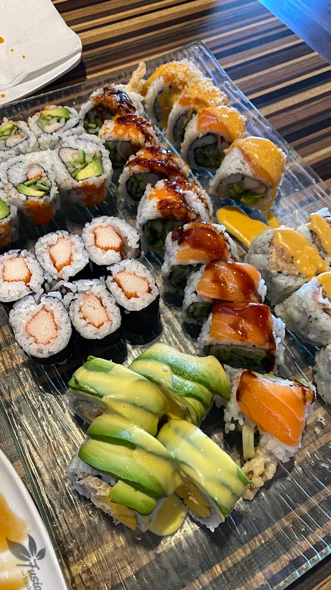 California Rolls Spicy Dynamite Roll Fusion Roll Mango Tango Roll Tuna Roll Salmon Roll