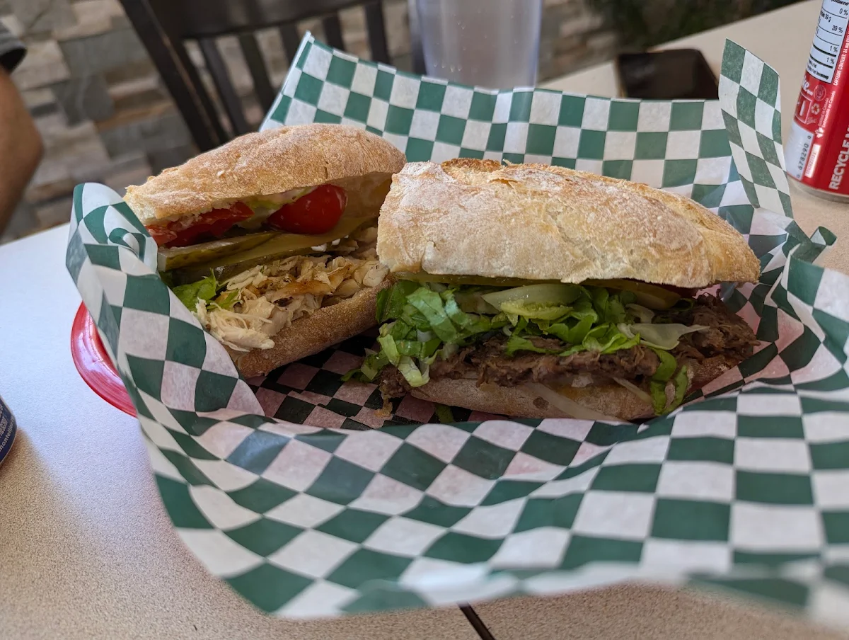 Chicken and Beef Sandwich Halves