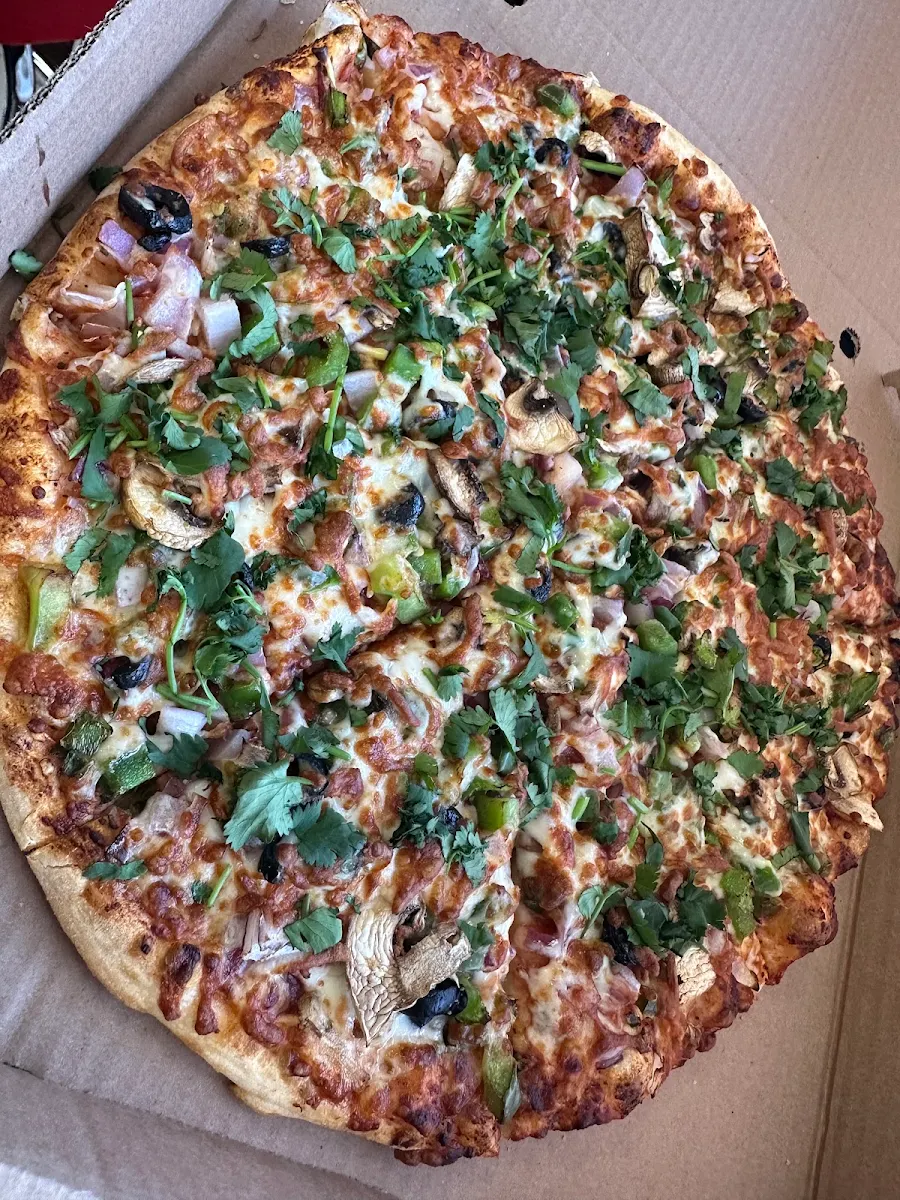 Pizza Au Poulet Au Beurre Butter Chicken Pizza