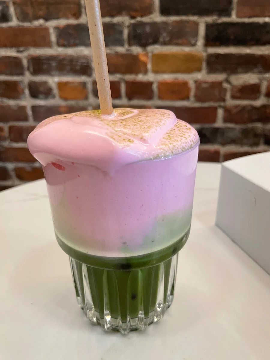 Matcha with Strawberry Cold Foam