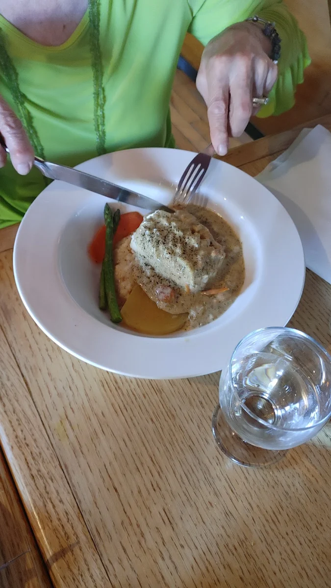 Halibut on Smoked Salmon Risotto