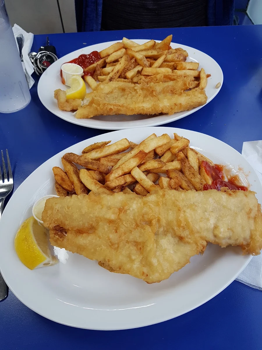 Halibut Fish & Chips, Captain George's Fish and Chips