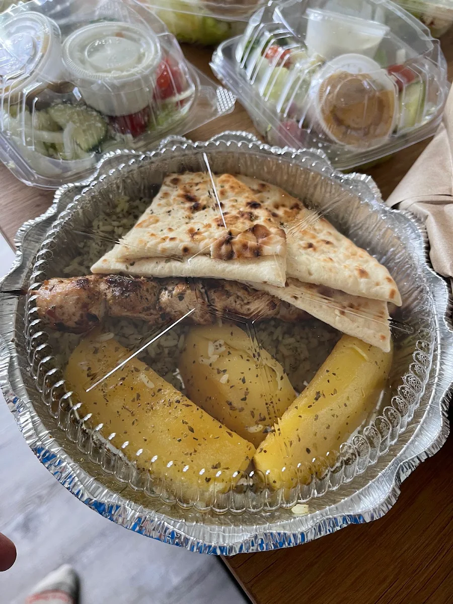 Pork Souvlaki Roasted Potatoes