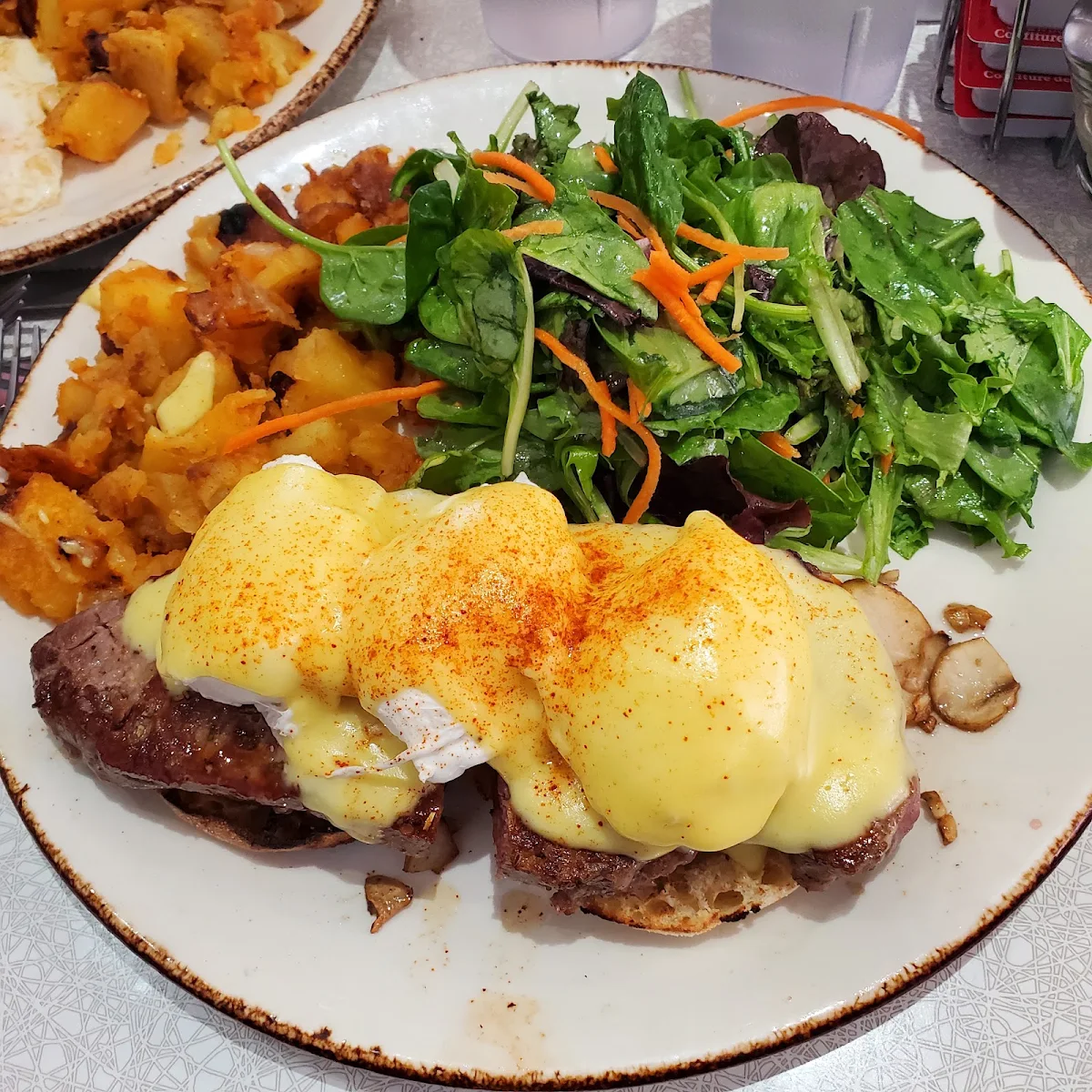 Steak and Eggs Benedict