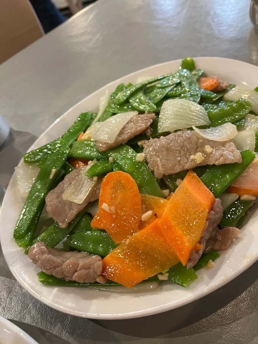 Snow Peas and Beef