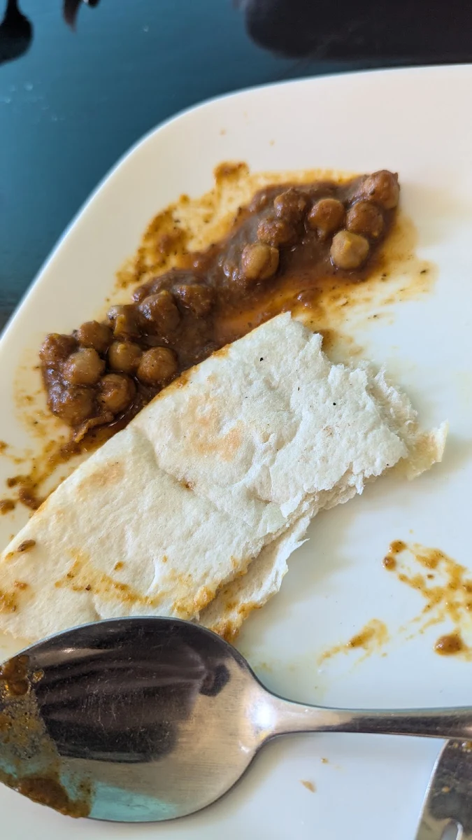 Channa Masala with Naan