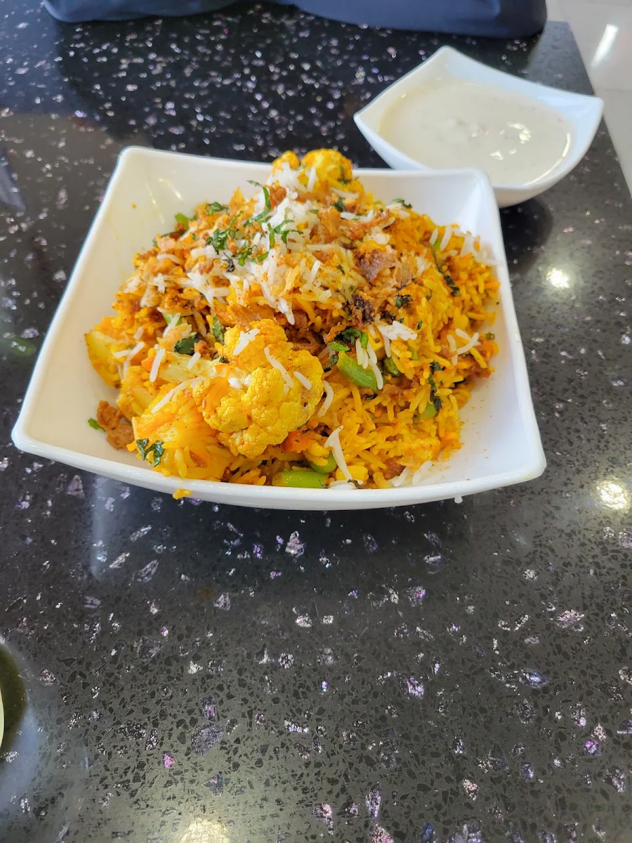 Noodles Chat Papri Veg Biryani