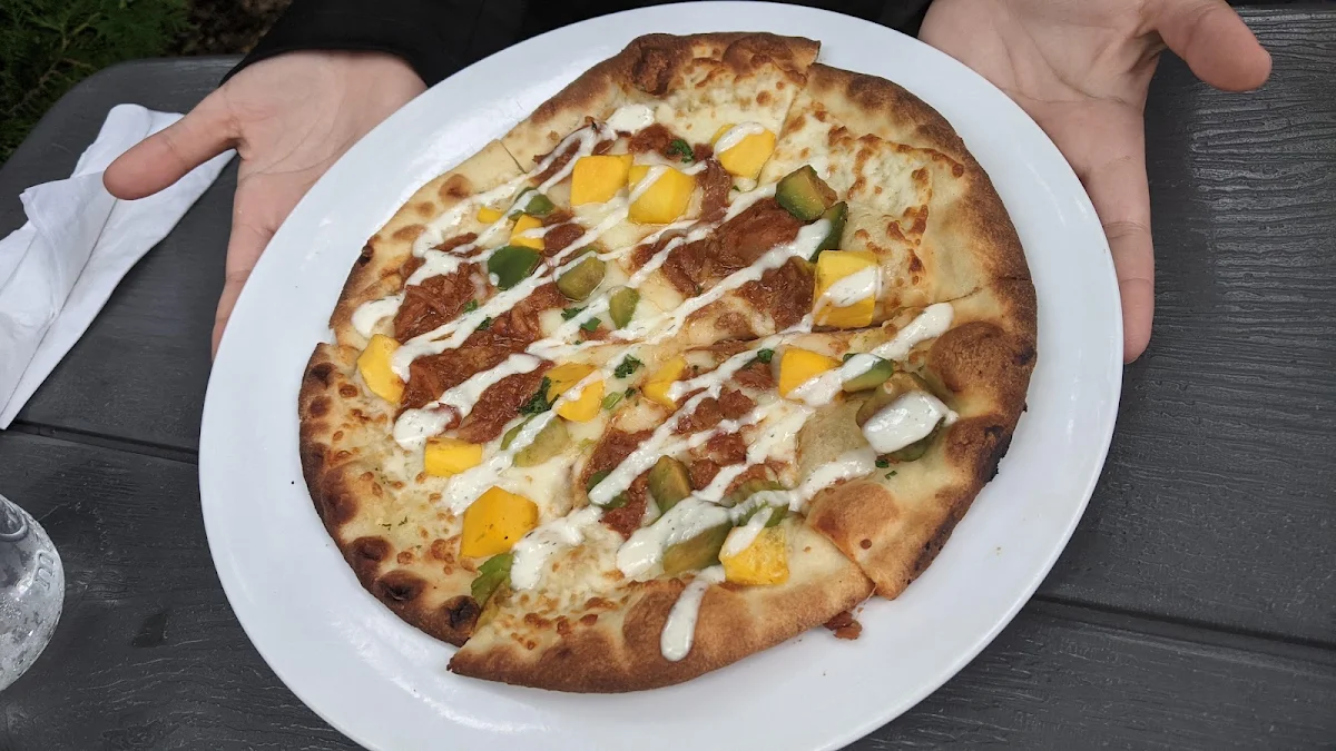 Mango Pulled Pork Flatbread