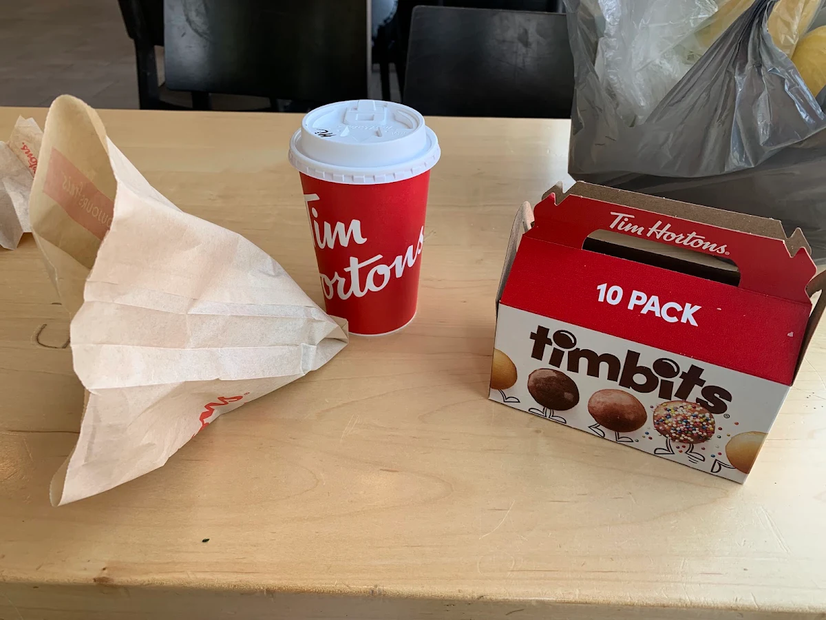 Blueberry Muffin Timbits and Hot Chocolate